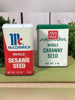 Vintage Spice Tins, McCormick and Ann Page (A&P)